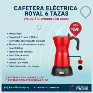 Cafetera Electrica Royal 6 tazas